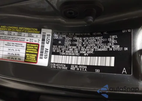 2011 Toyota Sienna Le V6 from USA, damaged, VIN 5TDKK3DC0BS061163